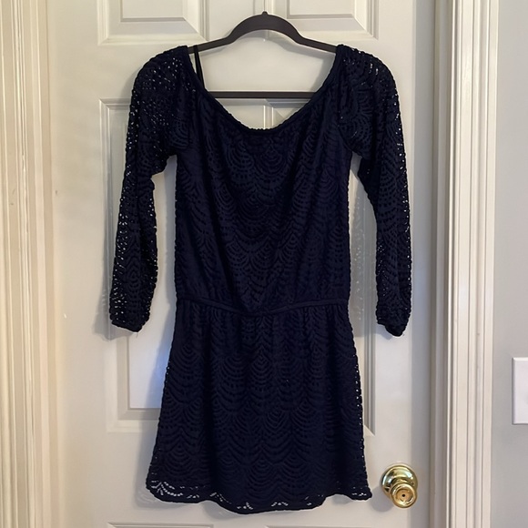 NWOT Lilly Pulitzer Lana Skort Romper Navy - Picture 6 of 6